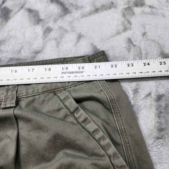 Vintage NorthCrest Pants Mens XXL (44-46) Gray Green Khaki Pleat Front Classic - Picture 7 of 11